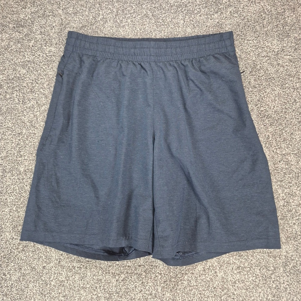 VRST Elevate Shorts Mens Small Navy Blue Athletic Training Elastic Waist Pockets